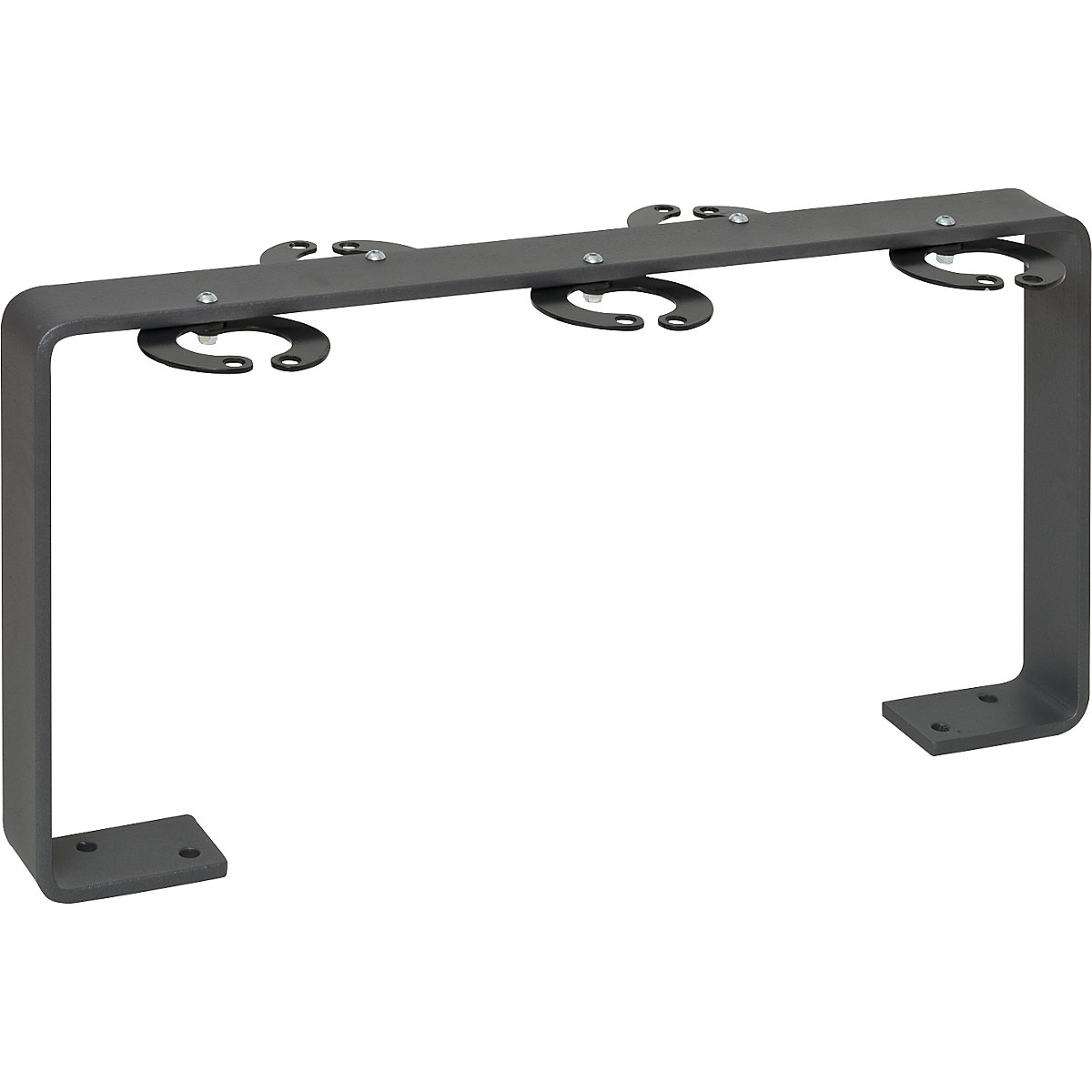 Parcheggio per monopattini, 5 posti, acciaio 70 x 10 mm, zincatura a fuoco, ossido di ferro micaceo-0