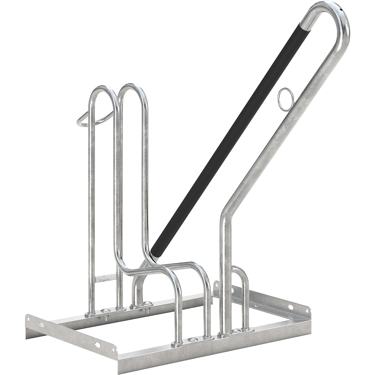 Rastrelliera per biciclette – WSM, modello 4800 XXBF, un lato utile, portabici, staffa bassa-0