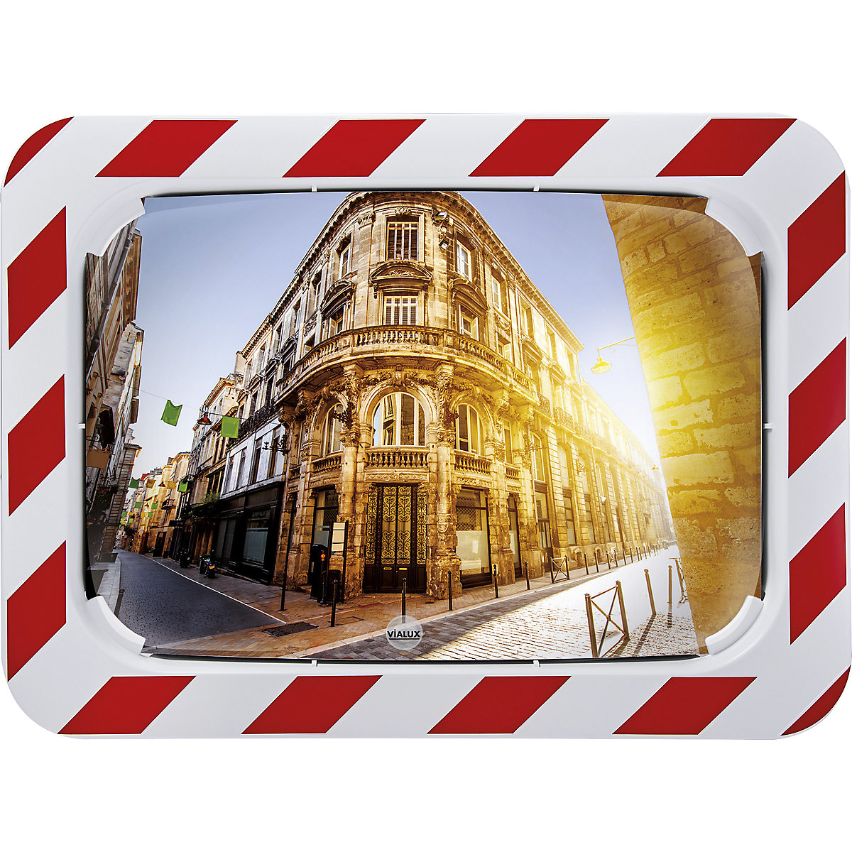 Specchio stradale Polymir® – Vialux, rettangolare, alt. x largh. 600 x 800 mm-0