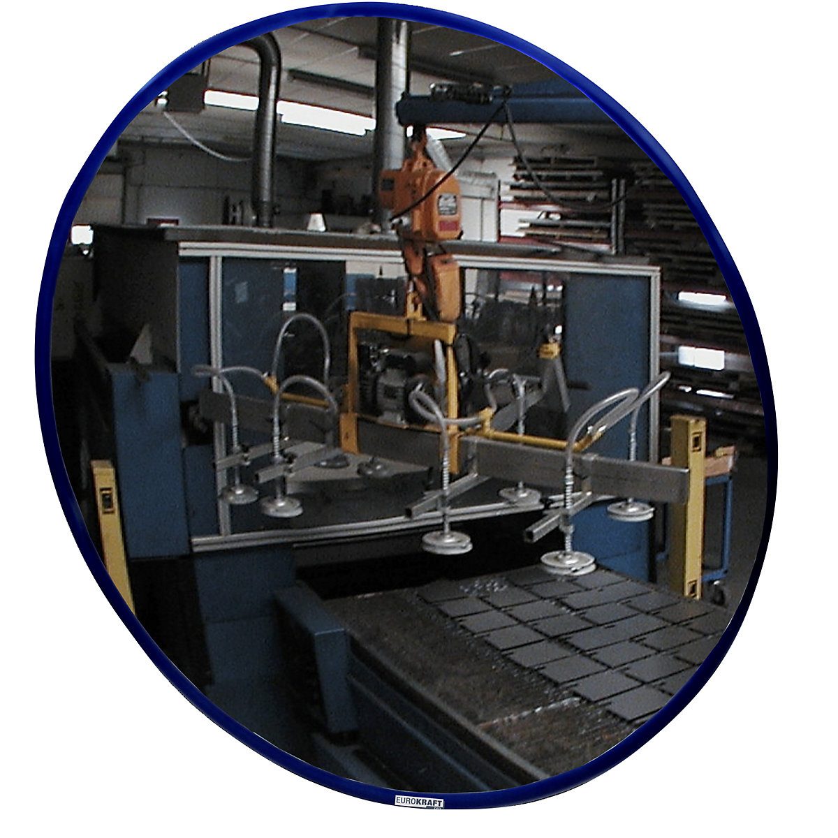 Specchio universale per interni ed esterni – eurokraft pro, rotondo, Ø 600 mm-0