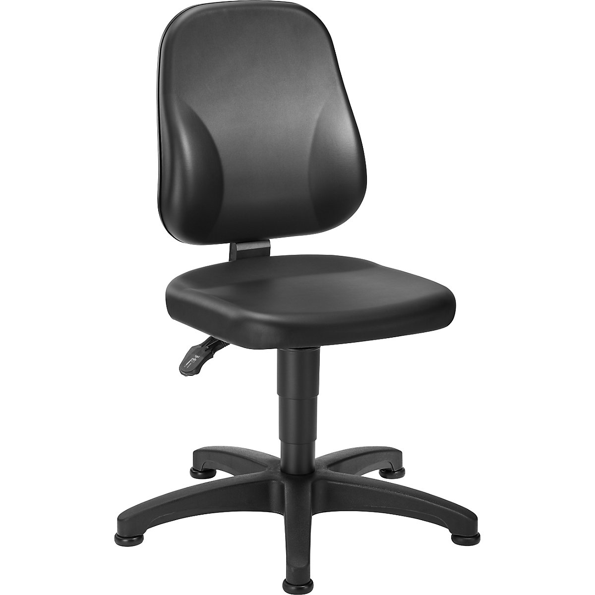 Industrial swivel chair, vinyl – eurokraft basic
