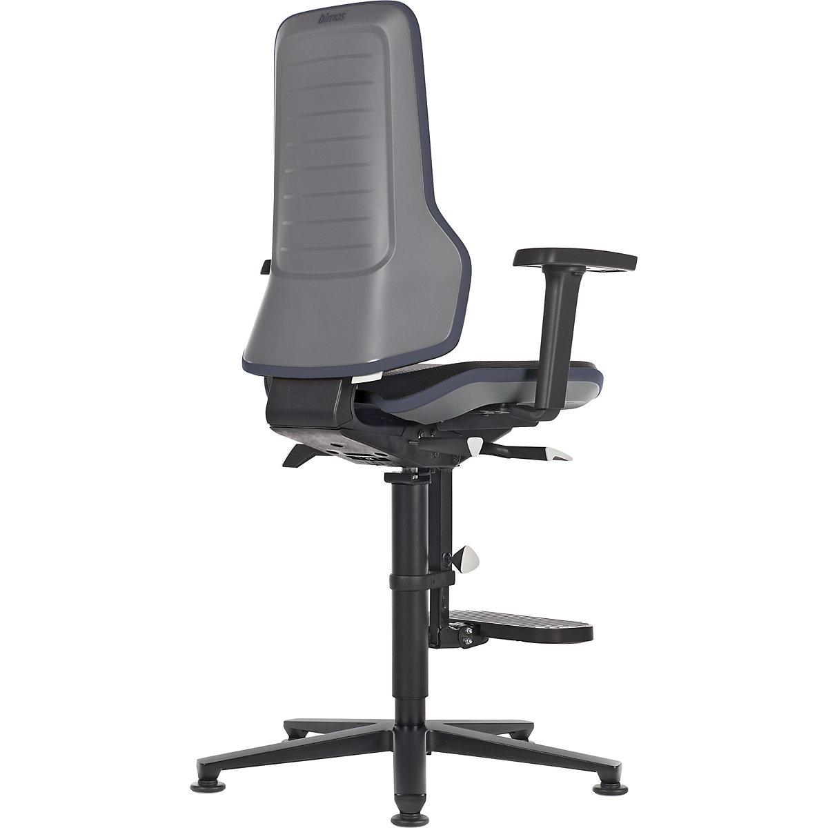 NEON industrial swivel chair swivel chair, floor glides – bimos (Product illustration 3)-2