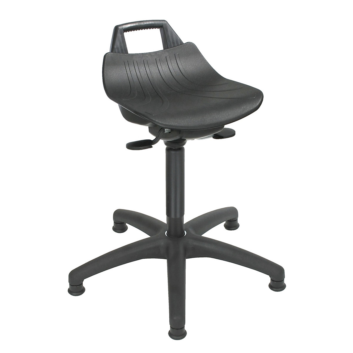 Stool with gas-lift height adjustment