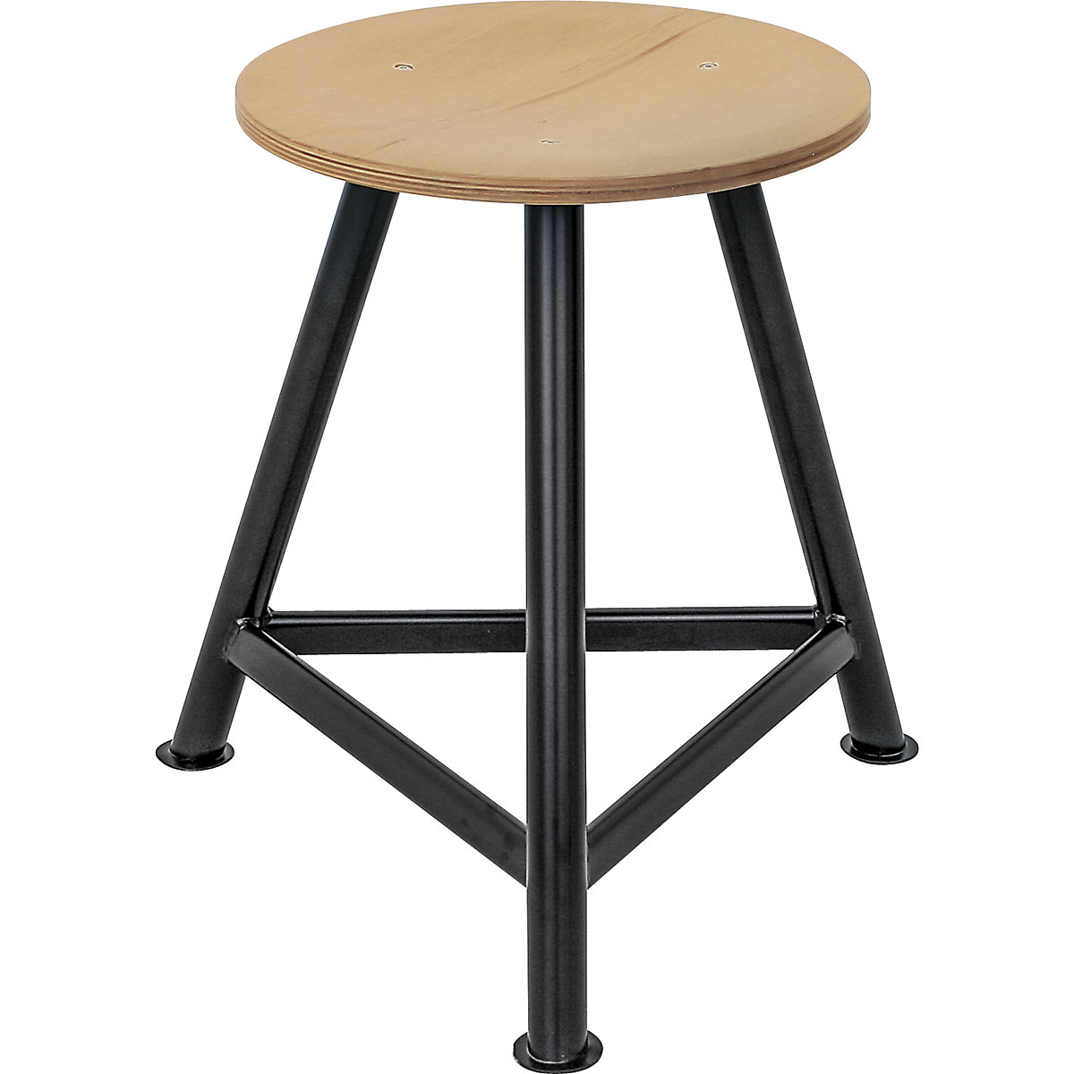 Workshop stool, beech plywood seat