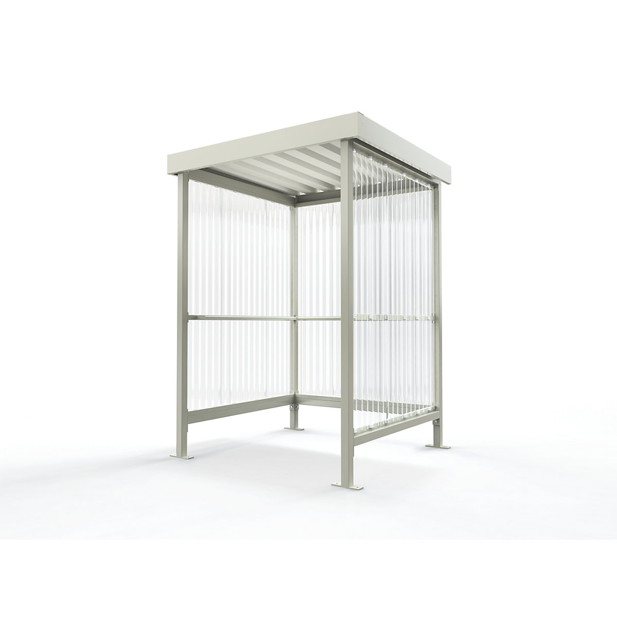 Cobertura – WSM, cobertura vedada de três lados, LxP 1500 x 1500 mm, branco acinzentado-0