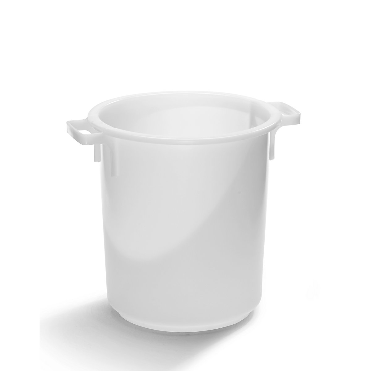 Caixote em PEAD, próprio para alimentos, volume 40 l, altura x Ø exterior em cima 455 mm x 420 mm, sem tampa, a partir de 5 unid.