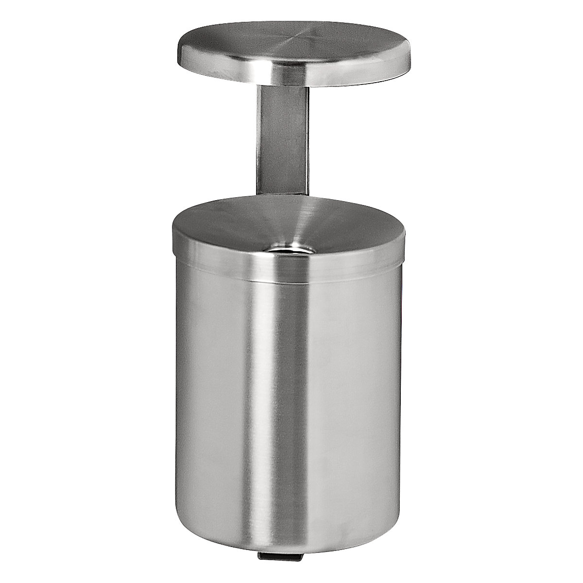 Cinzeiro de parede com telhado, 5,5 l, altura 390 mm, aço inoxidável-0