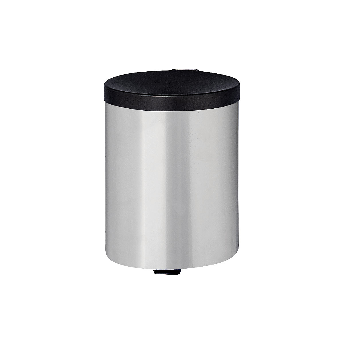 Cinzeiro de parede de segurança, altura 250 mm, Ø 180 mm, chapa de aço, prata nova-0