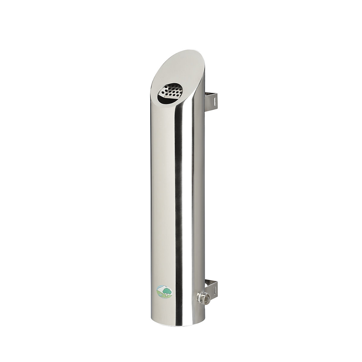 Cinzeiro de parede em aço inoxidável, com fechadura – VAR (Imagem do produto 2)-1
