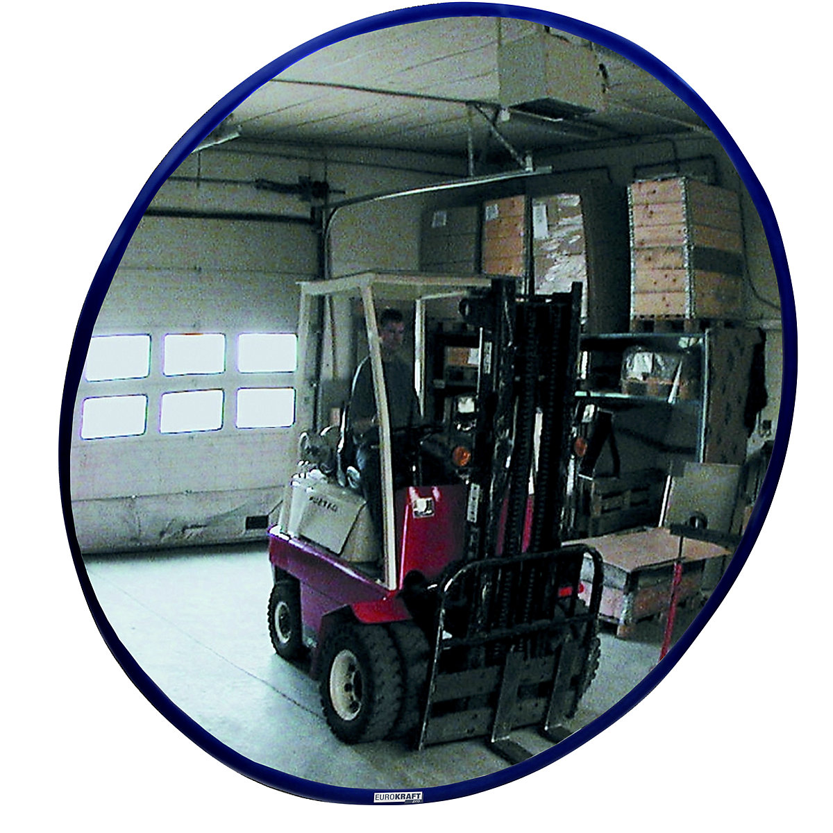 Espelho universal para interiores e exteriores – eurokraft pro, redondo, Ø 300 mm-0
