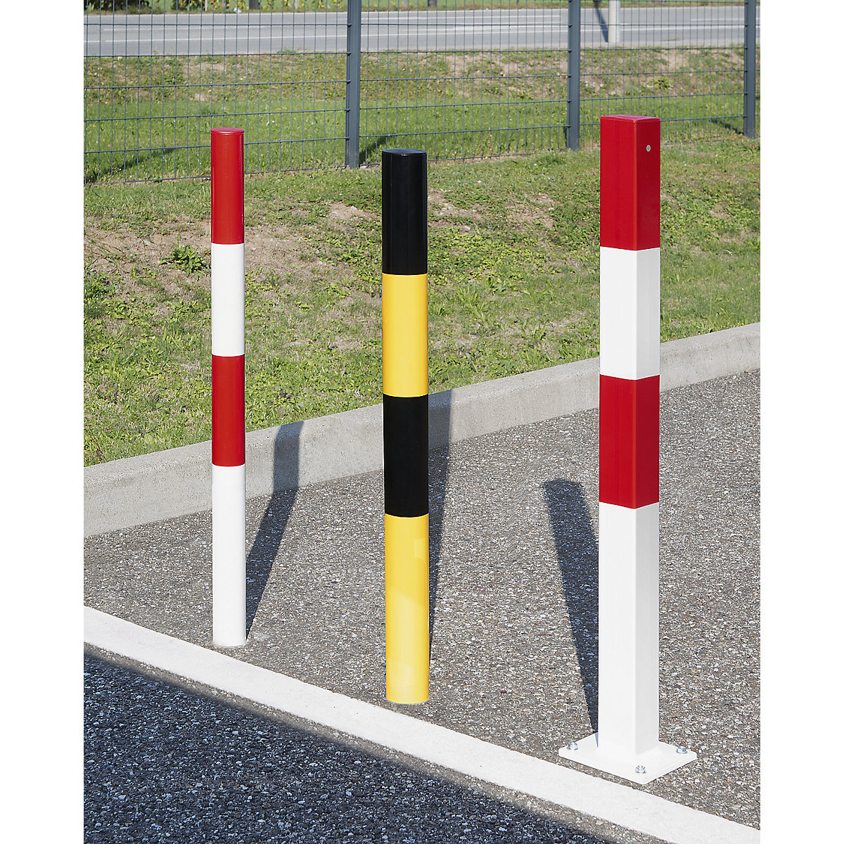 Poste de barreira em tubo de aço (Imagem do produto 2)-1