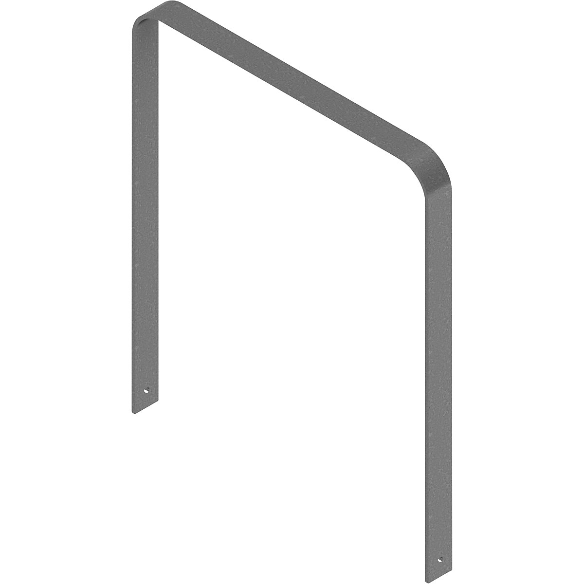 Arco de encosto para bicicletas – Schake, galvanizado a fogo, versão curvada, LxP 1000 x 80 mm-0