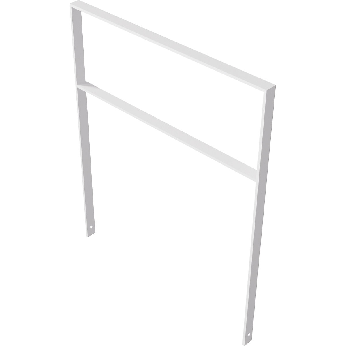 Arco de encosto para bicicletas – Schake, galvanizado a fogo, versão direita com travessa transversal, LxP 1000 x 50 mm-0