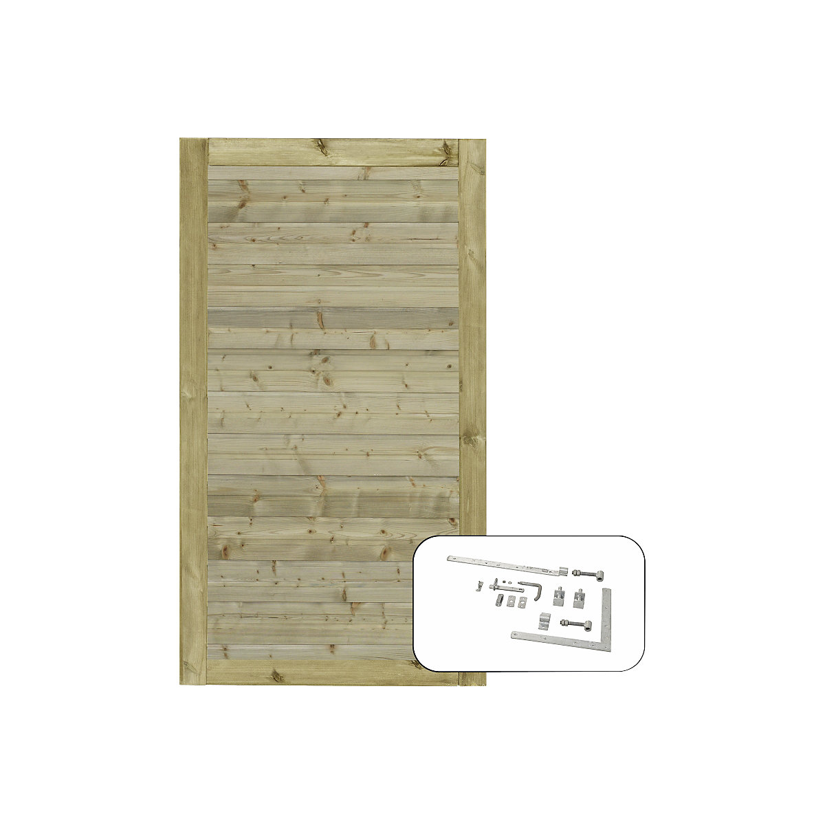 Porta única PLUS Plank incl. acessórios, madeira, LxA 1000 x 1630 mm, natural-0