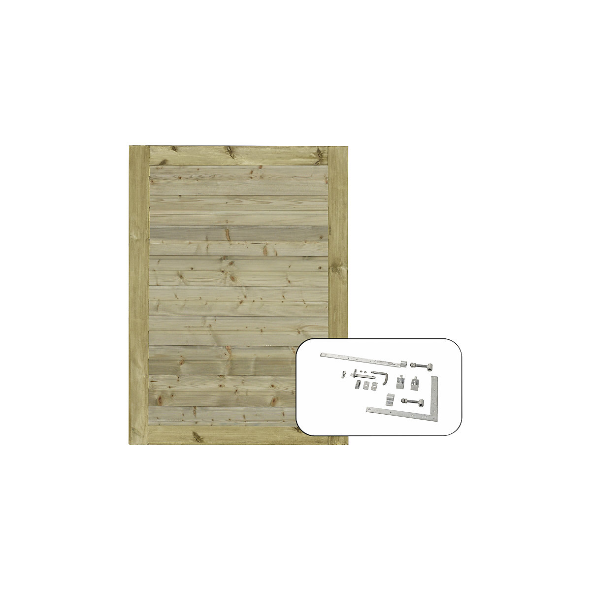 Porta única PLUS Plank incl. acessórios, madeira, LxA 1000 x 1250 mm, natural-0