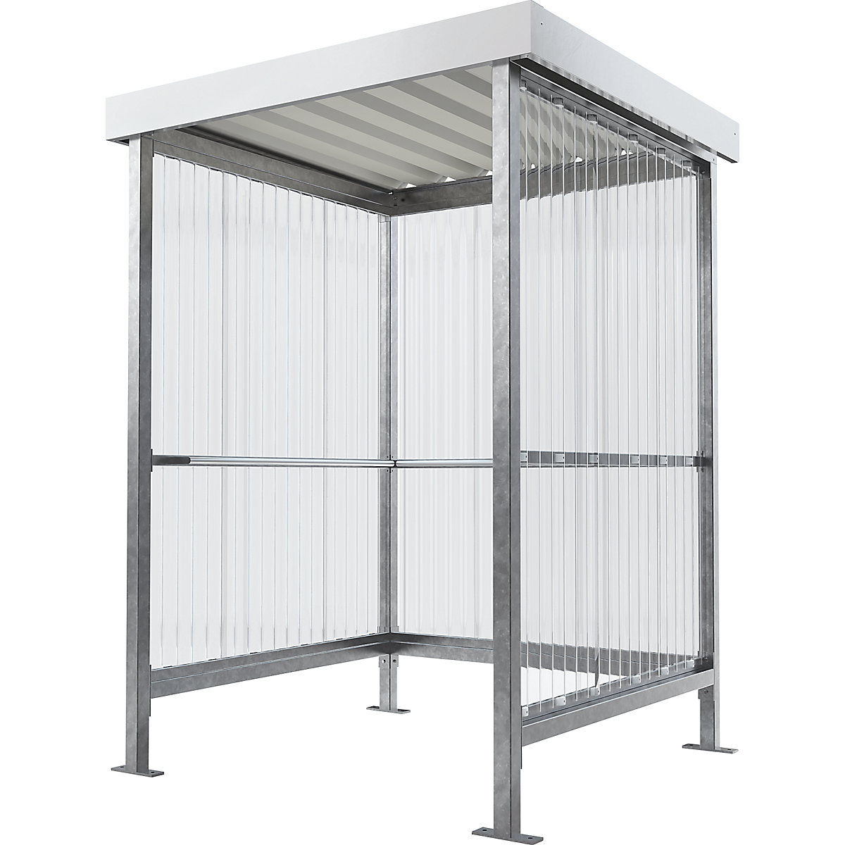 Abri Jena – WSM, abri à trois côtés, l x p 1500 x 1500 mm, galvanisé à chaud-0