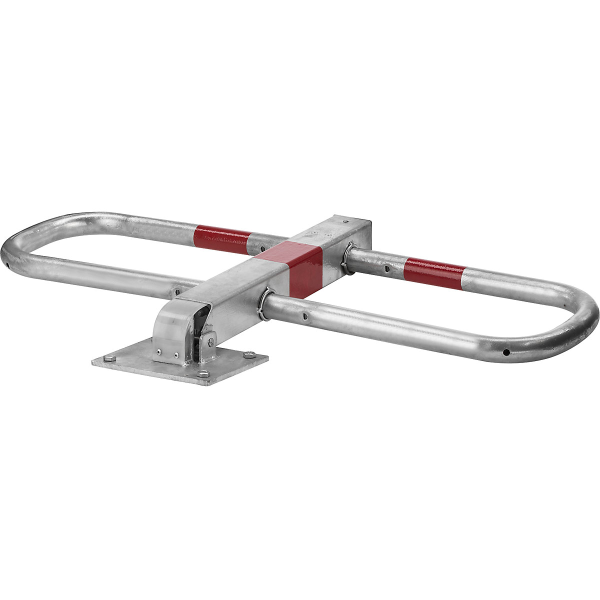 Barrière de parking à cheviller, clés différentes par serrure, 1 pièce et +-0