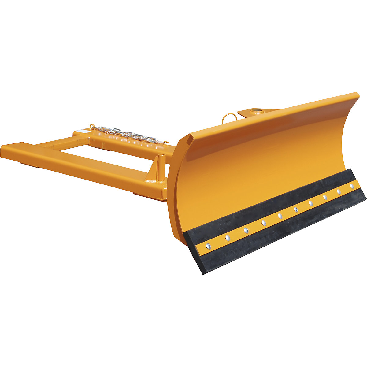 Bouclier chasse-neige pour gerbeur – eurokraft pro, bavette en caoutchouc, largeur chasse-neige 1500 mm-0