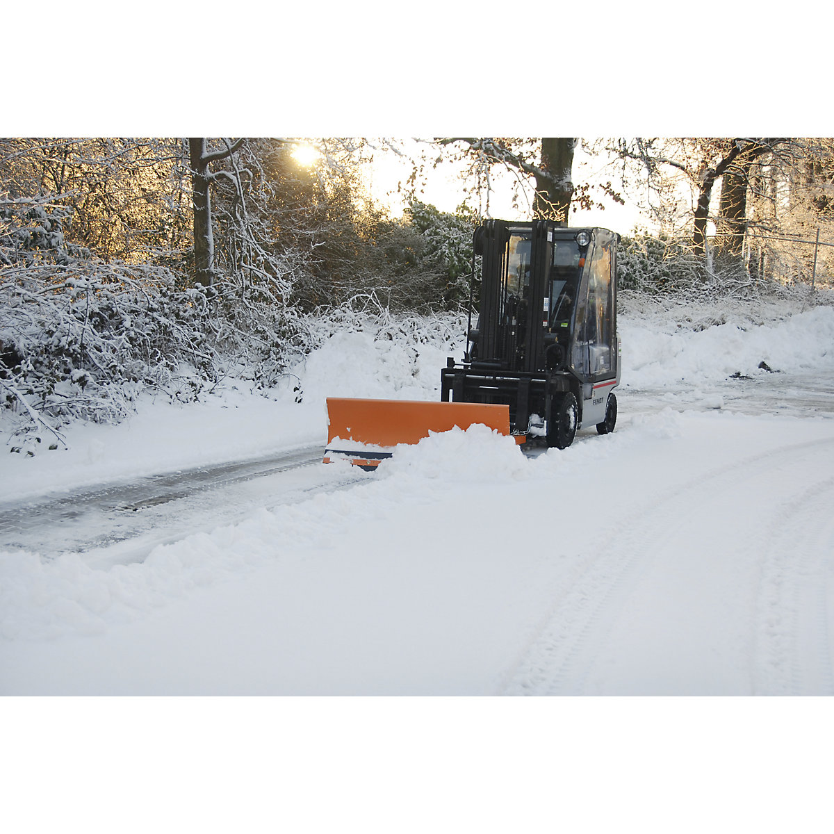 Bouclier chasse-neige pour gerbeur – eurokraft pro (Illustration du produit 2)-1