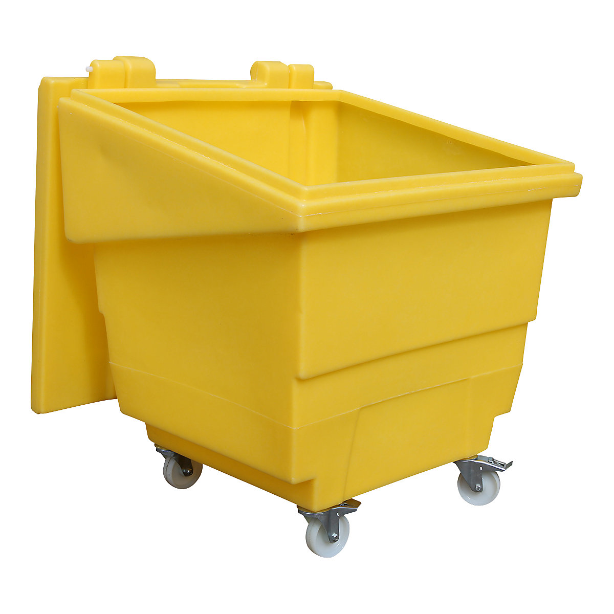 Conteneur de stockage avec roulettes, capacité 250 l, verrouillable, L x l x h 875 x 875 x 1010 mm-0