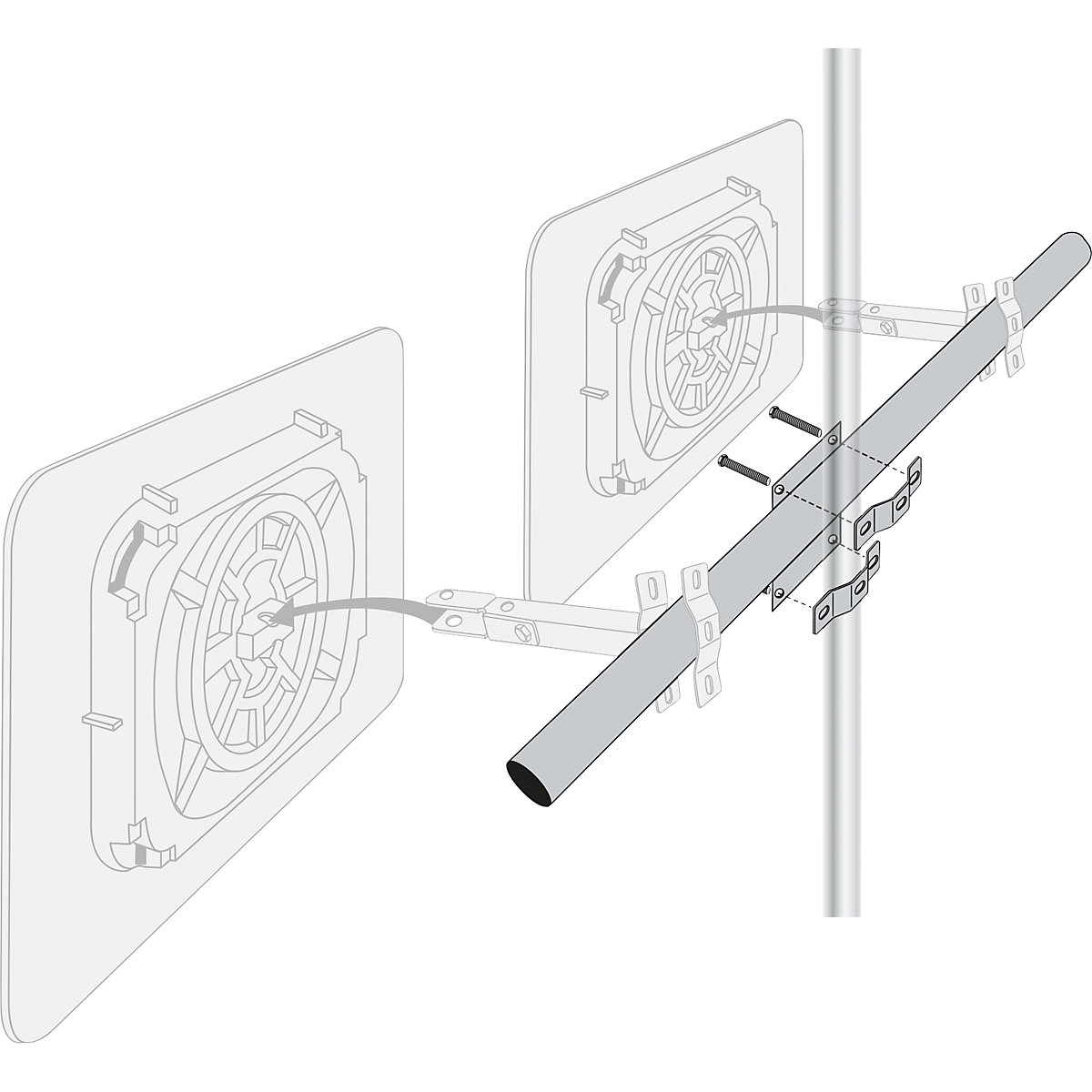 Support pour 2 miroirs – Vialux (Illustration du produit 3)-2
