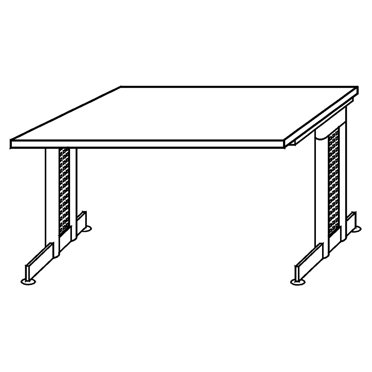 íróasztal NICOLA – eurokraft pro (Termék képe 2)-1
