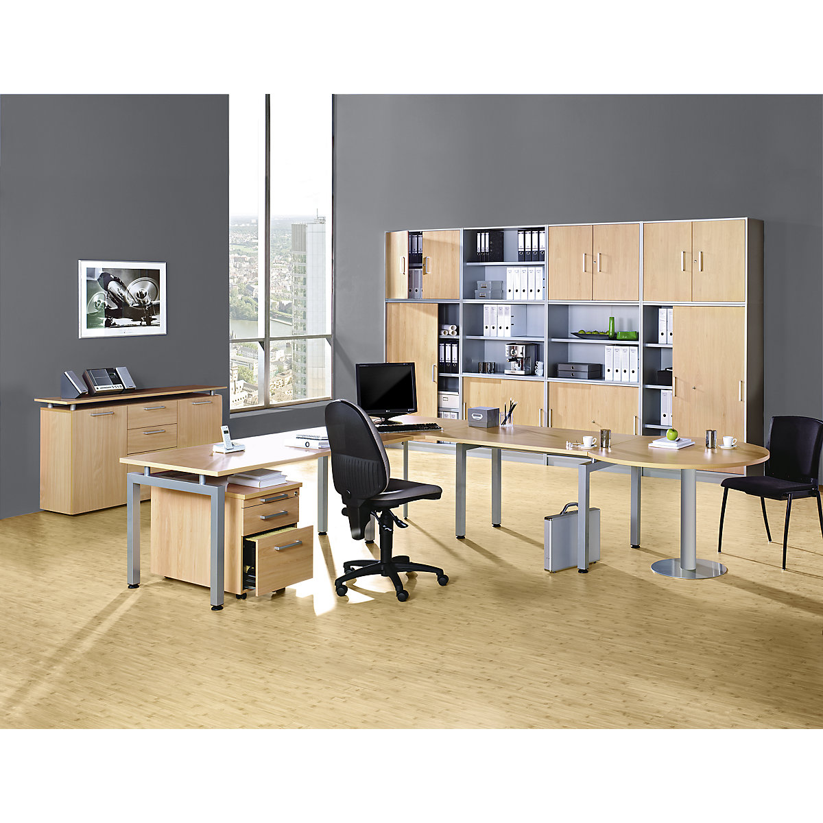 íróasztal STATUS – eurokraft pro (Termék képe 2)-1