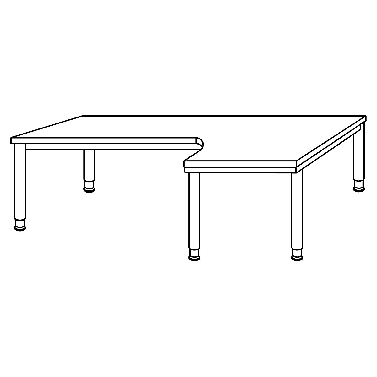 Ívelt alakú asztal VIOLA (Termék képe 5)-4