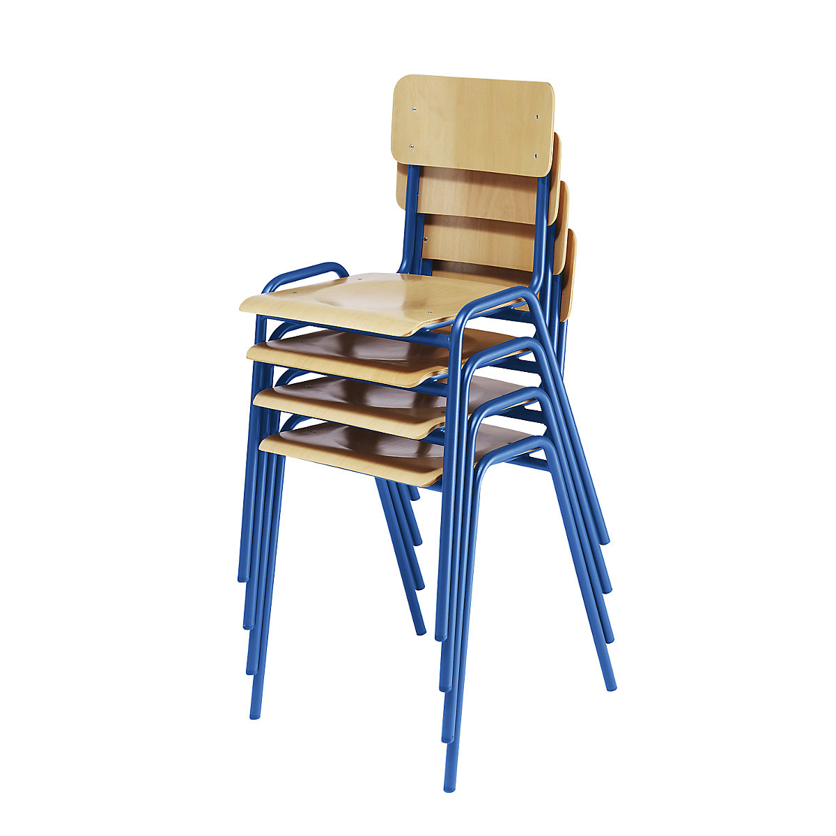 Egymásra rakható szék, rétegelt bükkfa lemez – eurokraft basic