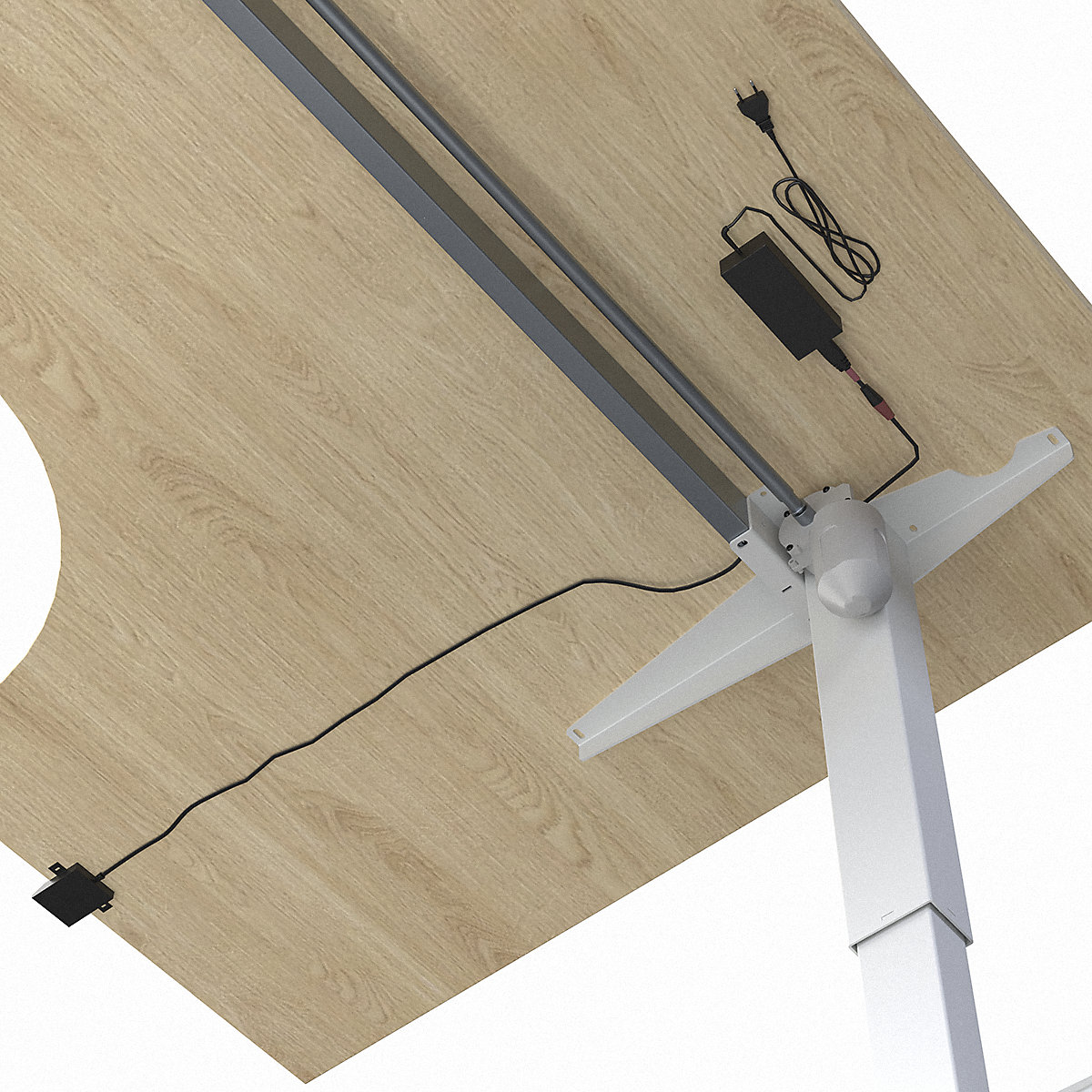 Venla íróasztal, elektromosan állítható magasságú – eurokraft basic (Termék képe 7)-6