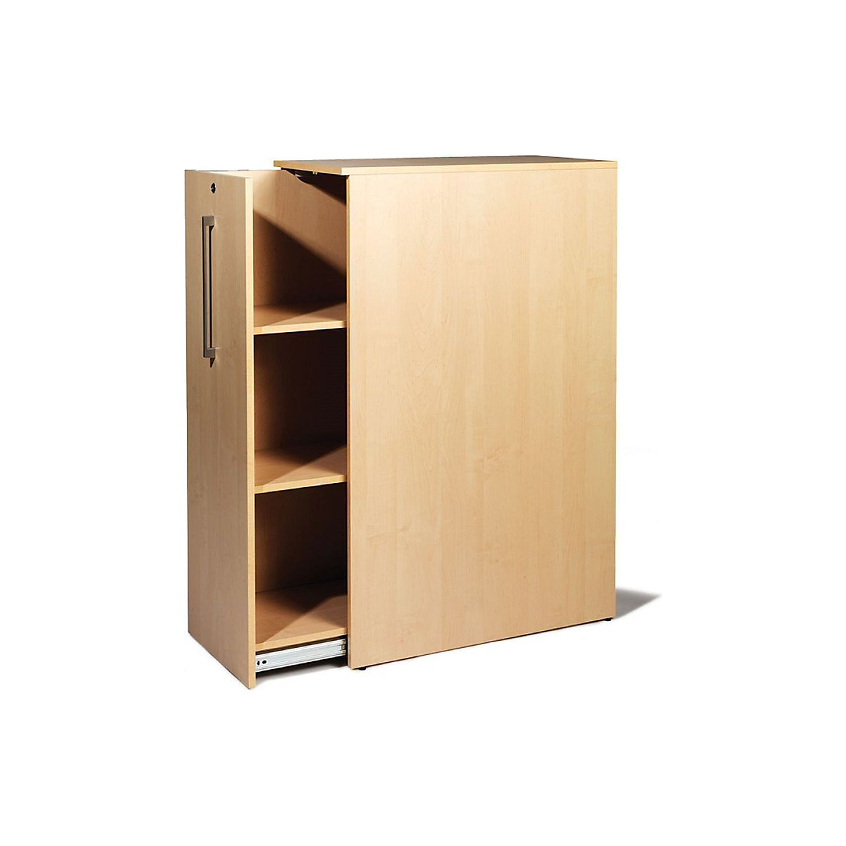Seattle magas kihúzható szekrény, ma x szé x mé 1250 x 400 x 800 mm, balos, nyírfa-0
