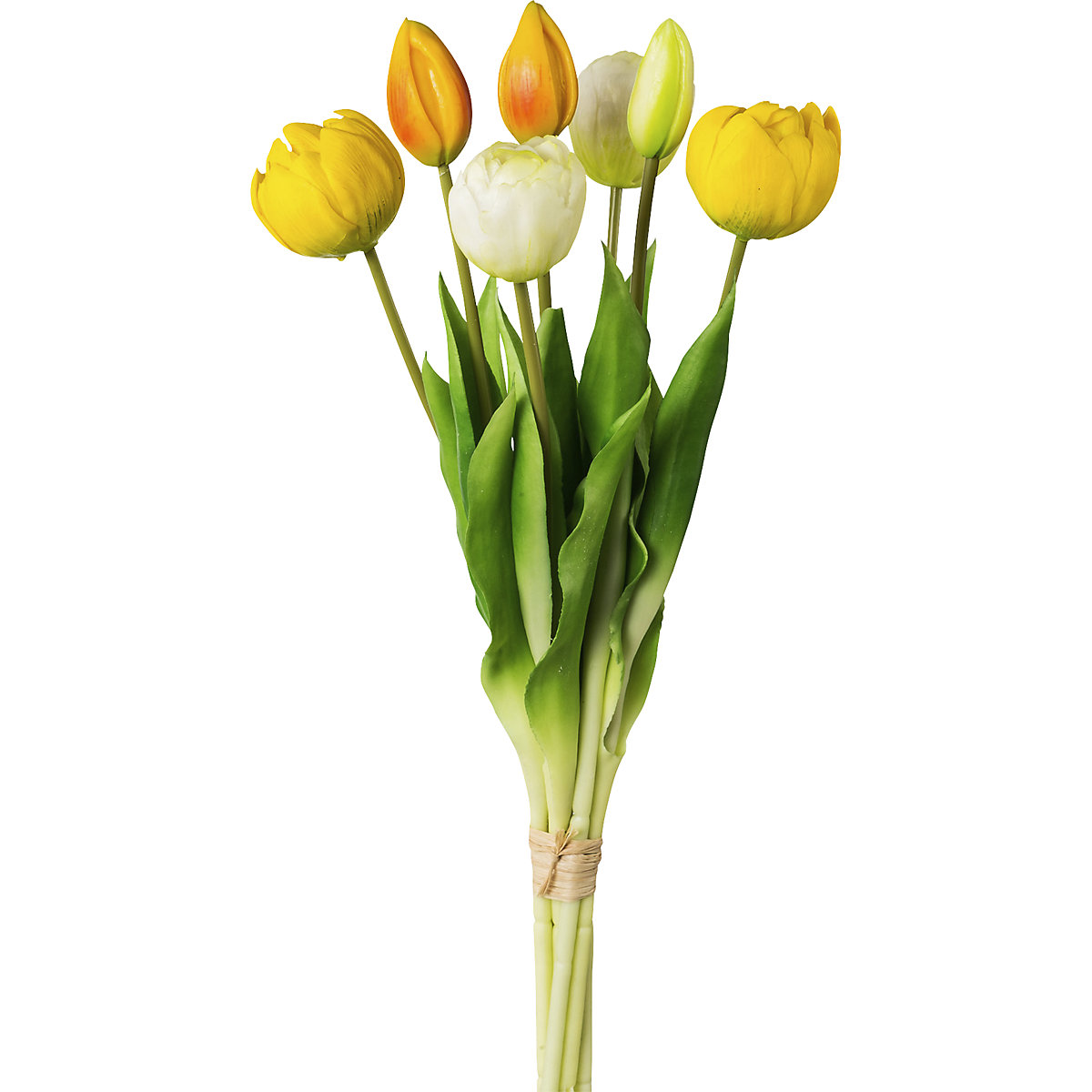 Teltvirágú tulipánok, valódi tapintás, 7 db-os csokor (Termék képe 2)-1