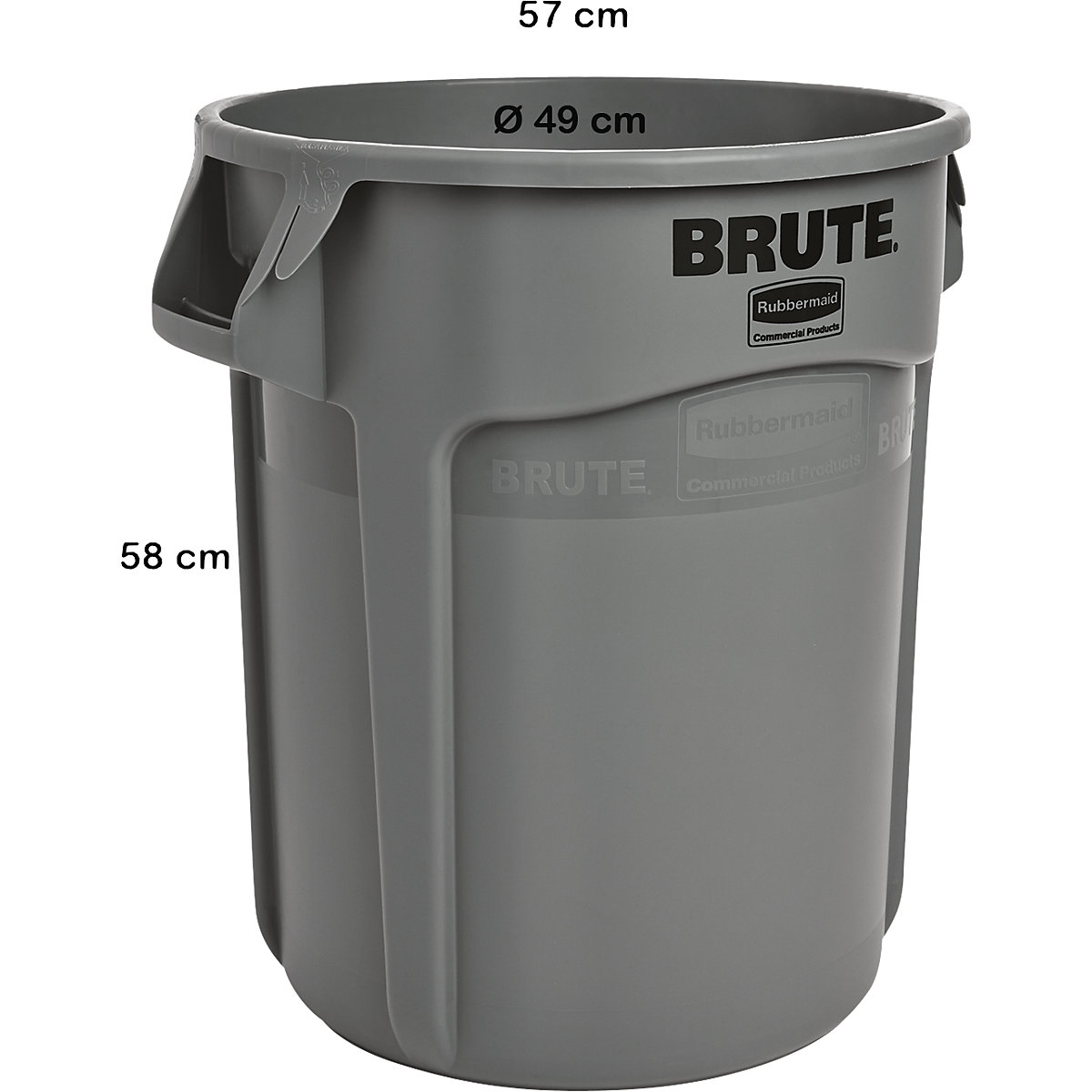 BRUTE® univerzális tartály, kerek – Rubbermaid (Termék képe 10)-9