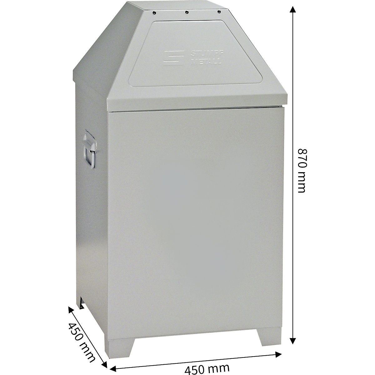 Hulladéktároló, 80 l, tűzgátló hatású (Termék képe 2)-1