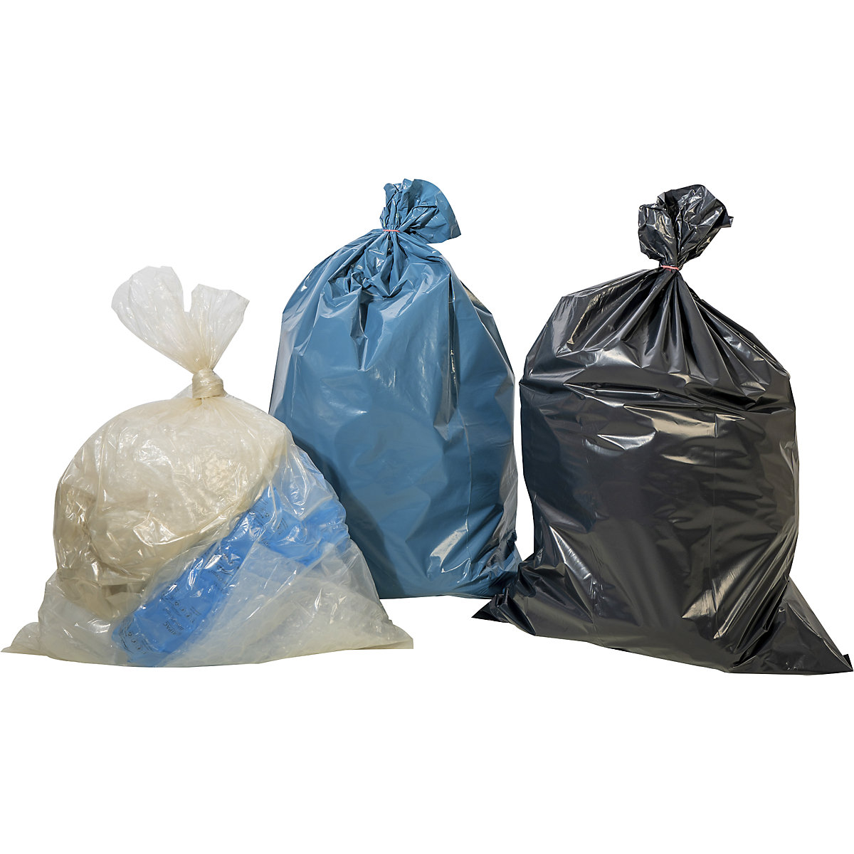 Szemeteszsákok, 100% PCR LDPE, 120 l – eurokraft basic (Termék képe 6)-5