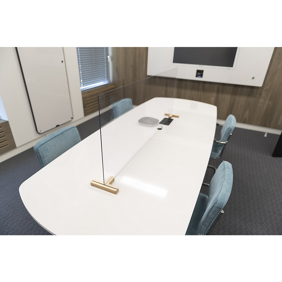 Dělicí clona pro psací stoly/stoly (Obrázek výrobku 4)-3