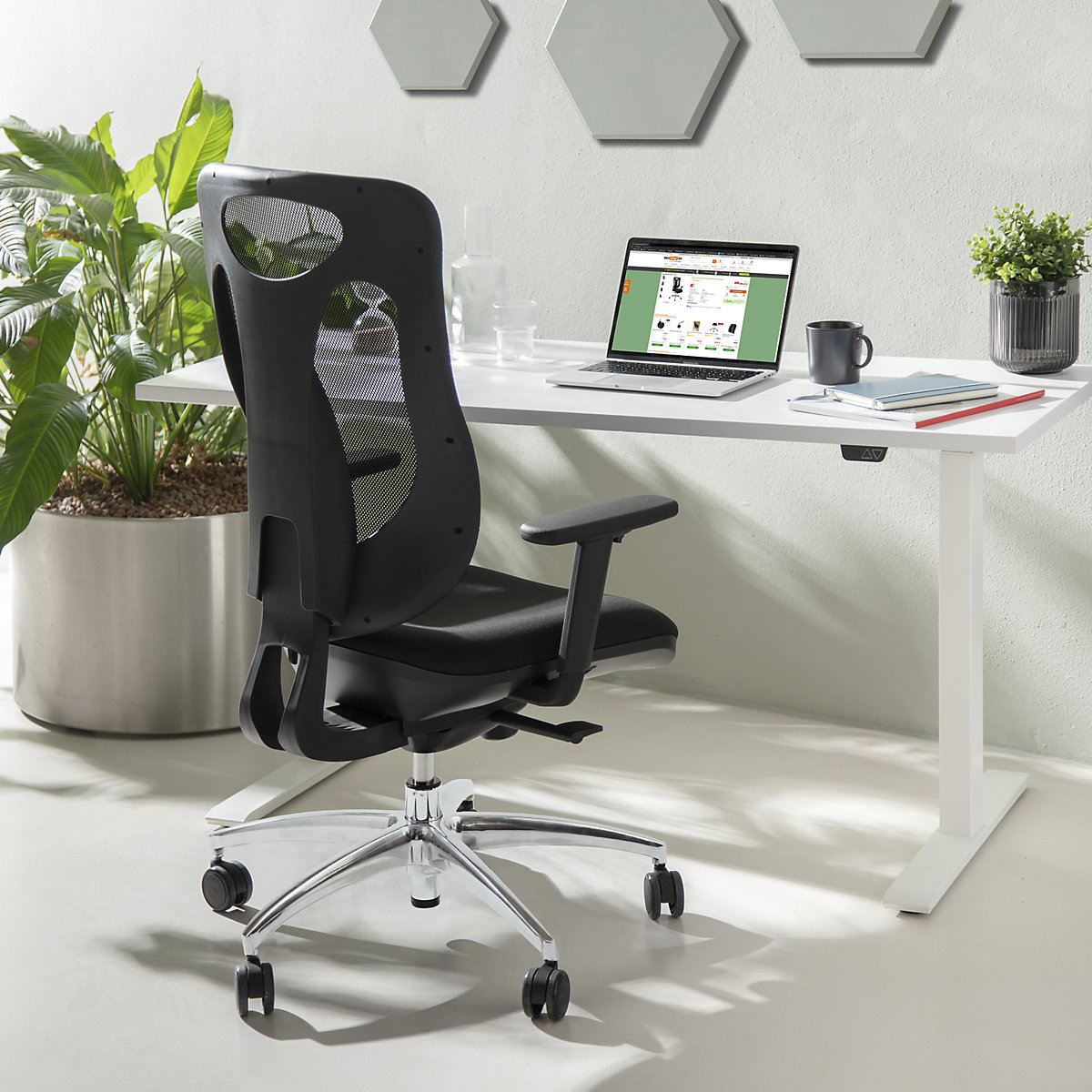 Kancelářská otočná židle NET PRO 100 AL – Topstar (Obrázek výrobku 4)-3