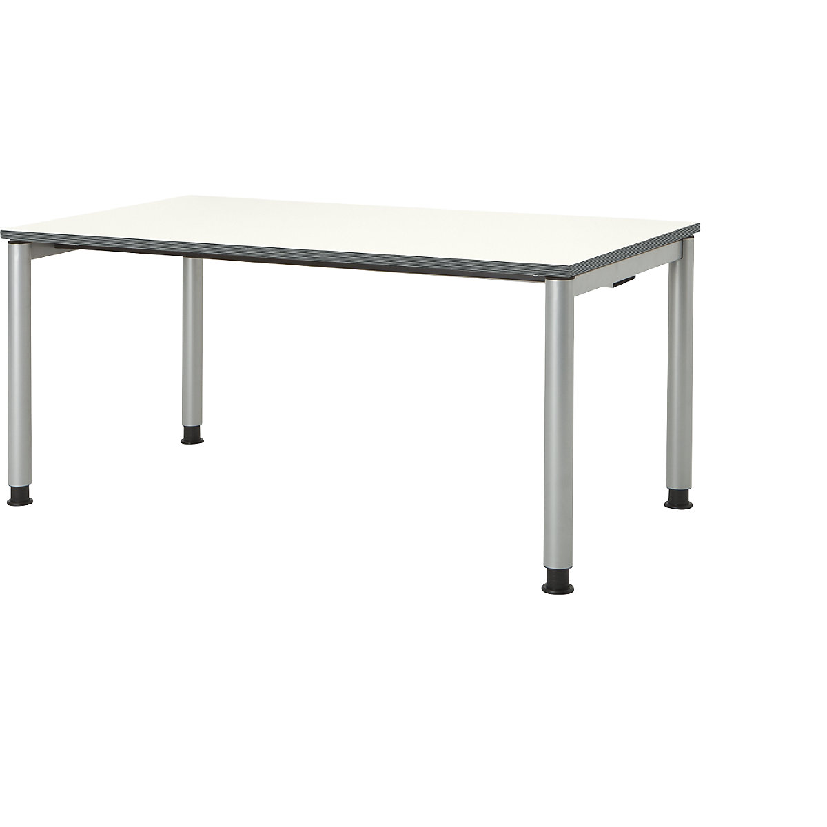 Pravouhlý stôl, tvar nohy kruhová rúrka – mauser