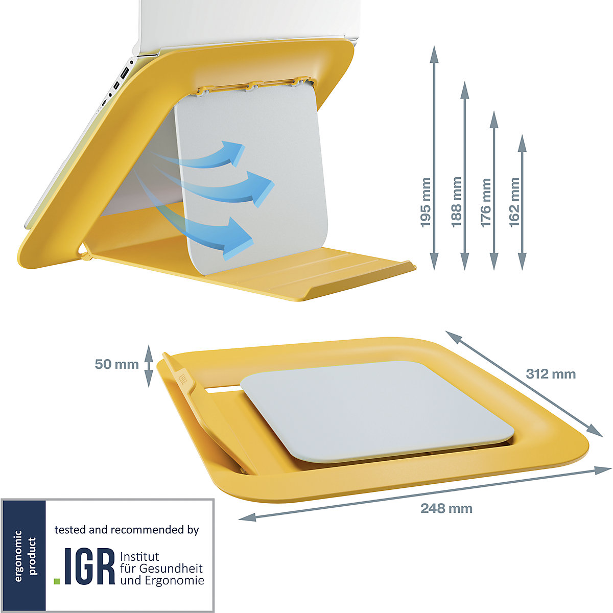 Stojan na laptop Leitz Ergo – Leitz (Zobrazenie produktu 5)-4