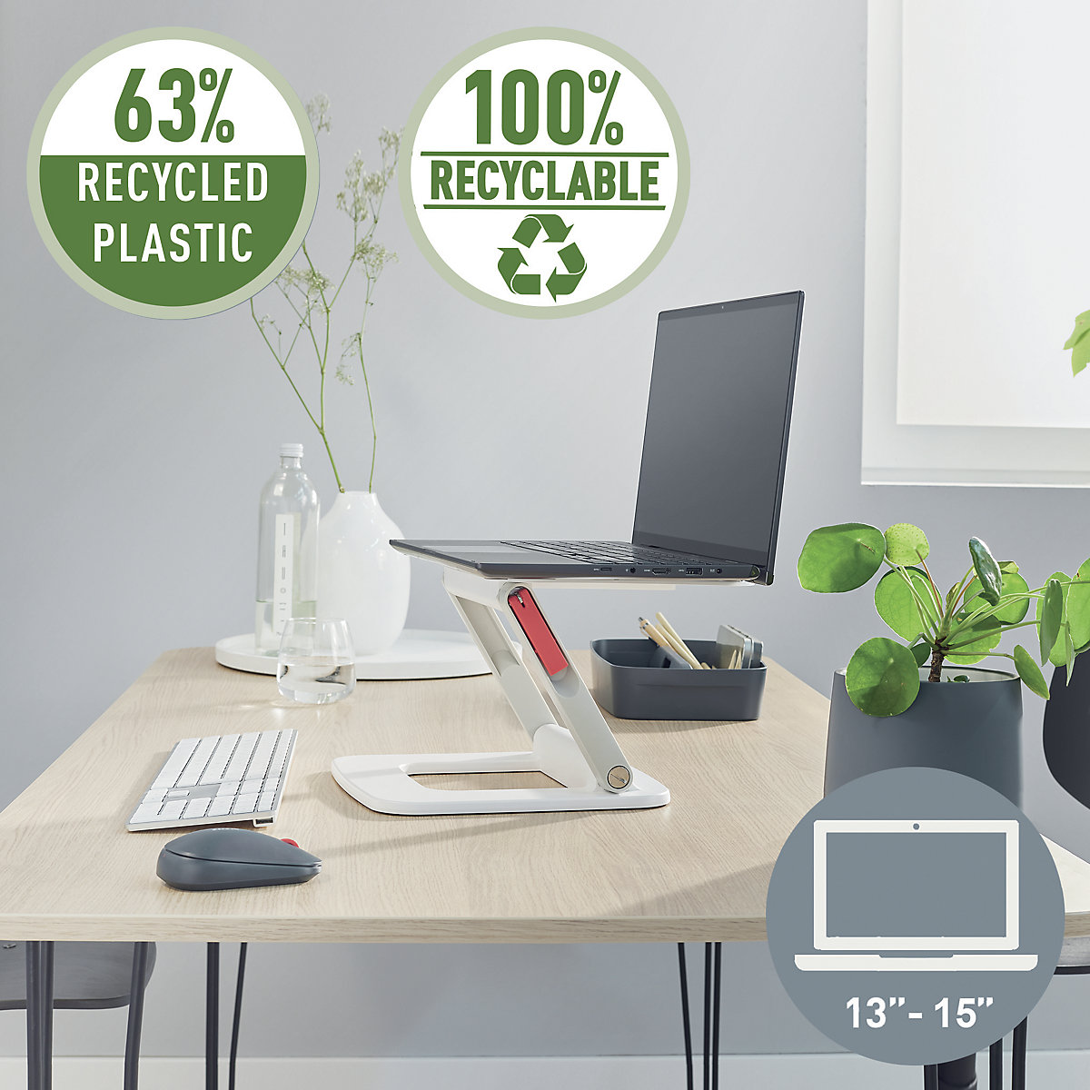 Stojan na notebook Leitz Ergo s rôznymi uhlami sklonu – Leitz (Zobrazenie produktu 2)-1