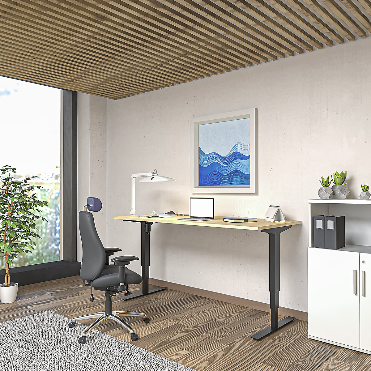 Písací stôl Atlanta, elektrické prestavenie výšky (Zobrazenie produktu 12)-11