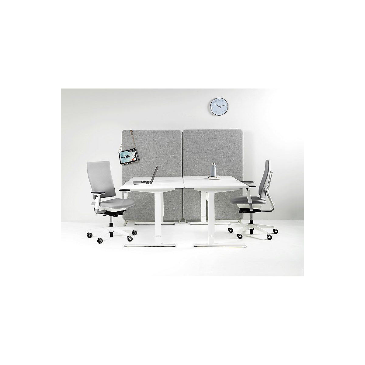 Rohový písací stôl Venla, elektrické prestavenie výšky – eurokraft basic (Zobrazenie produktu 4)-3
