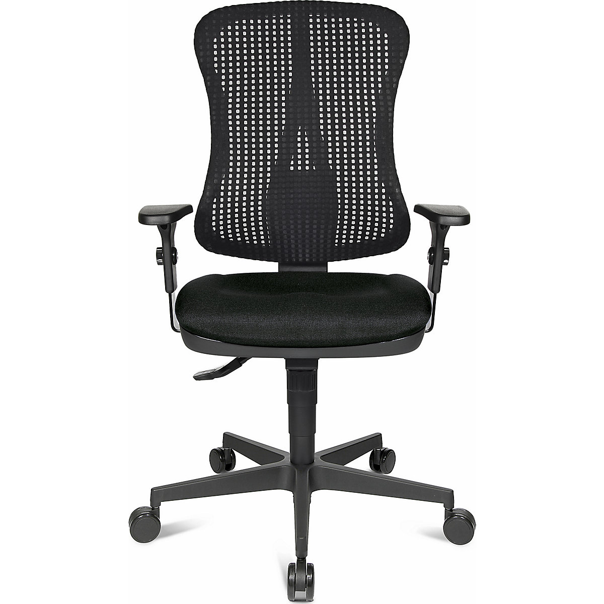 Otočná stolička pre ľudí s problémami s platničkami, žliabkové sedadlo – Topstar (Zobrazenie produktu 3)-2