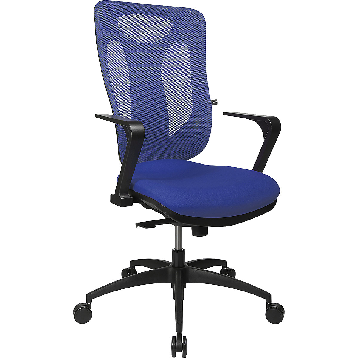 Otočná stolička pre ľudí s problémami s platničkami, synchrónna mechanika, sedadlo pre ľudí s problémami s platničkami – Topstar (Zobrazenie produktu 2)-1