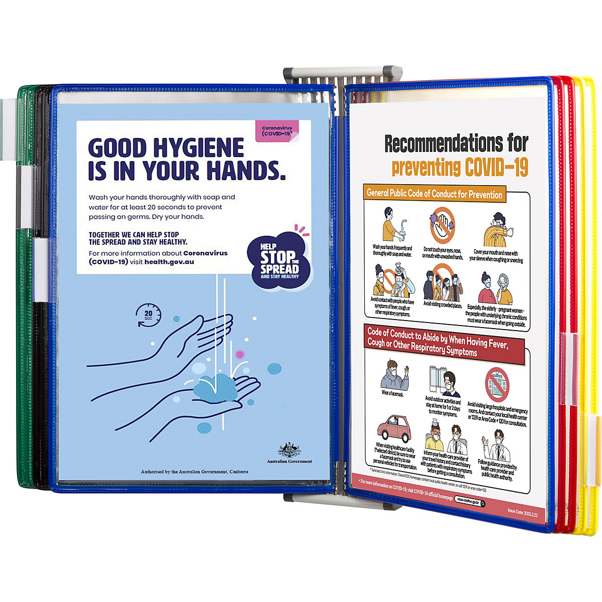 Antimicrobiële transparante wandzichtmap – Tarifold