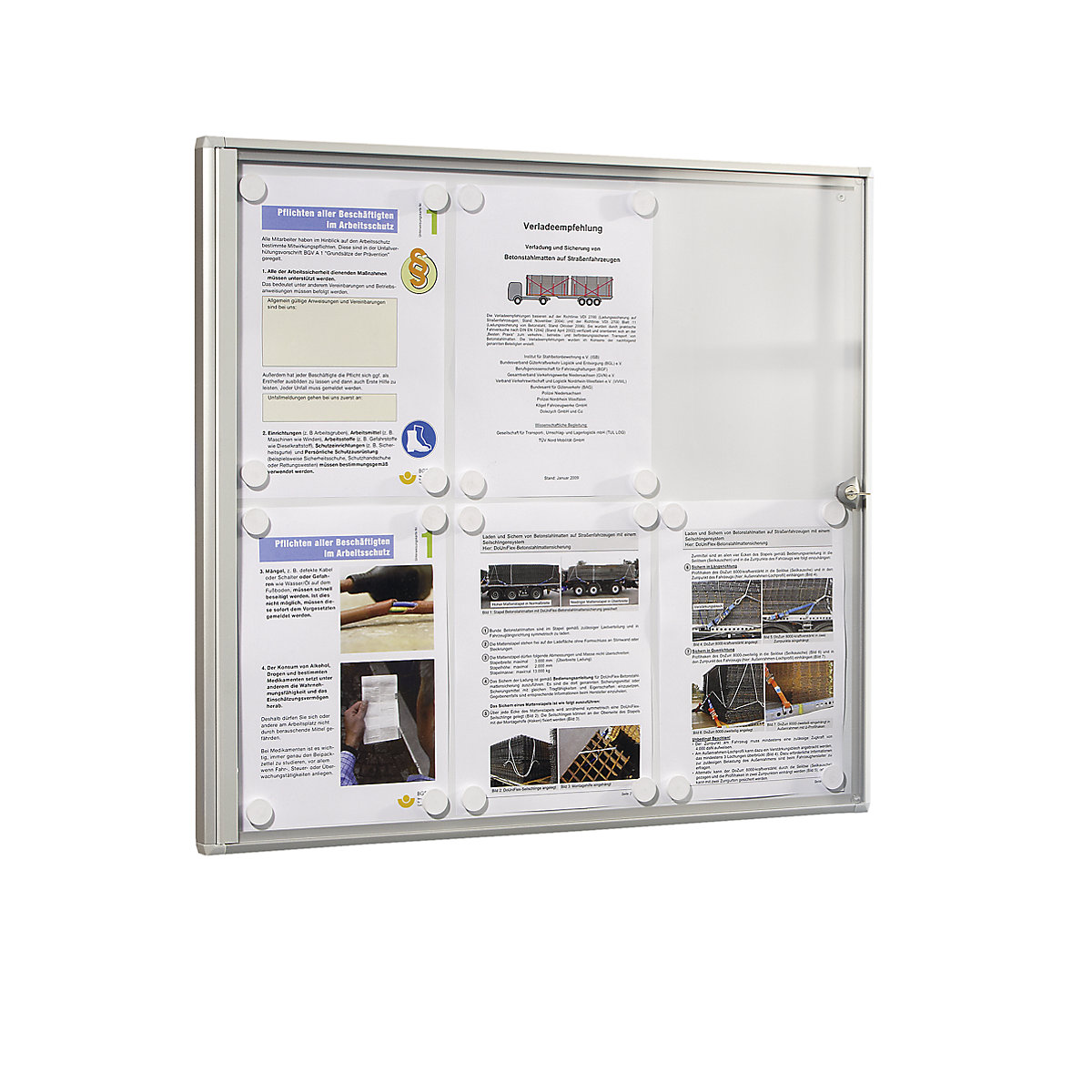 Vitrinekast voor binnen – eurokraft basic (Productafbeelding 8)-7