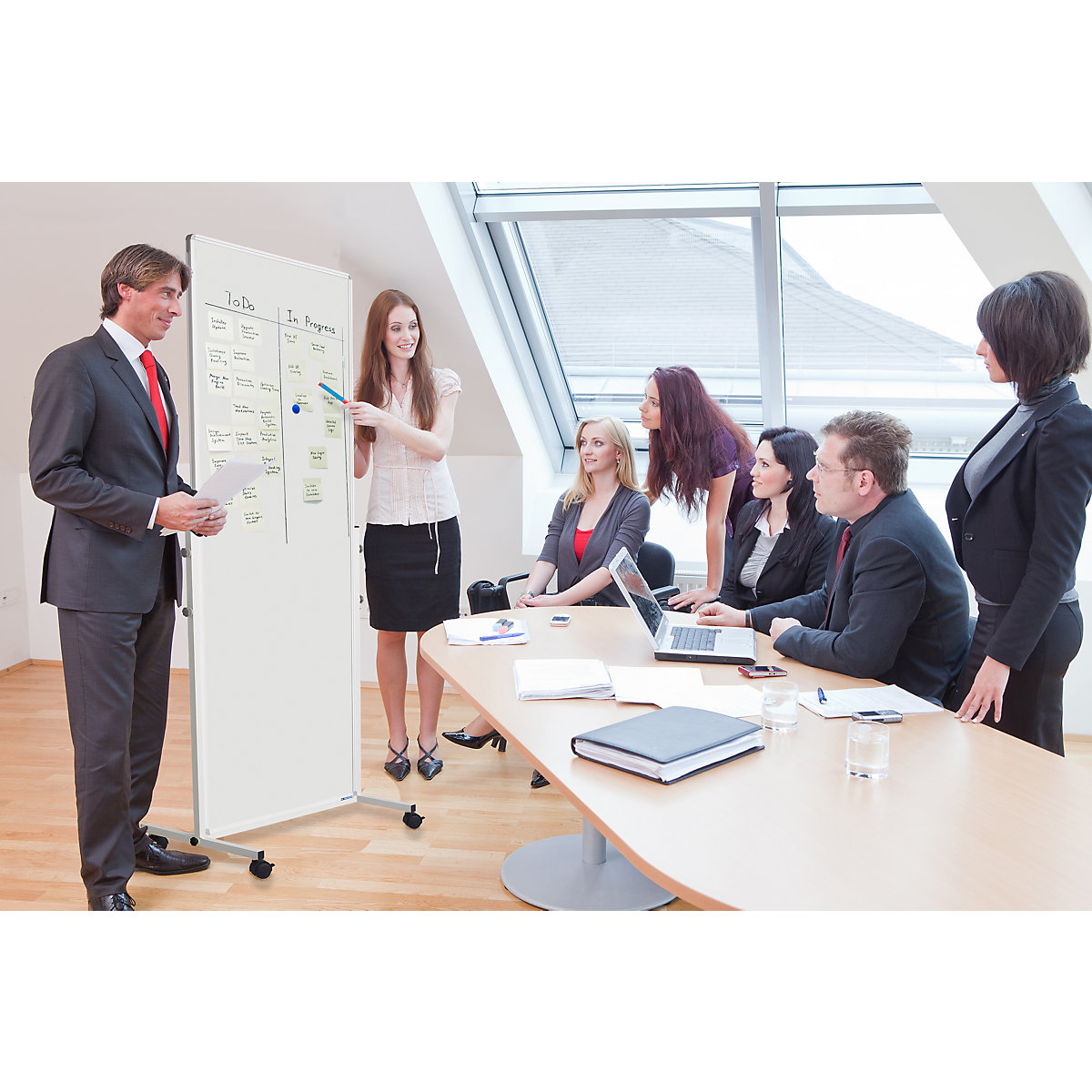 Whiteboard, verrijdbaar – SMIT VISUAL (Productafbeelding 2)-1