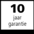Met 10 jaar garantie. Op producten die met dit symbool zijn gekenmerkt, verlenen wij een kwaliteitsgarantie op materiaal en afwerking voor de duur van 10 jaar vanaf levering.