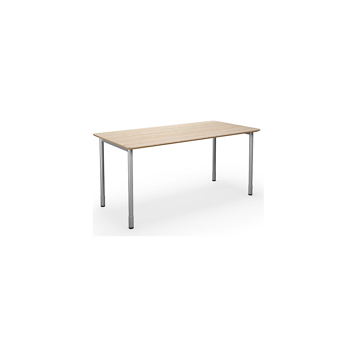 Multifunctionele tafel DUO-C Trend, recht blad, afgeronde hoeken