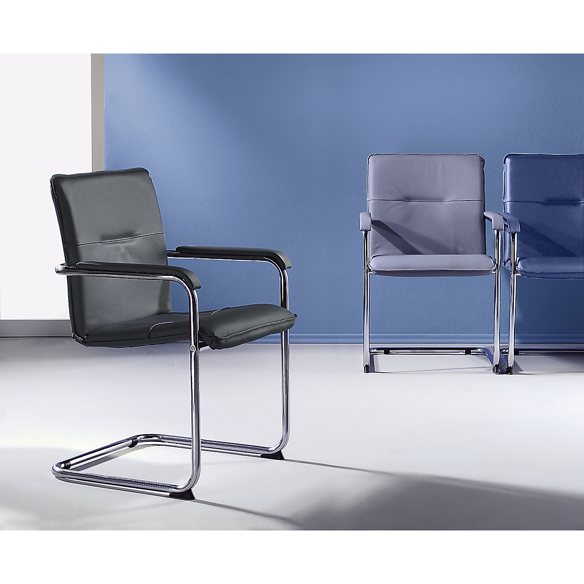 Sledestoel met lederen bekleding (Productafbeelding 2)-1